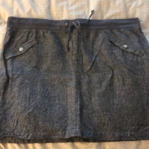 Black/denim skirt